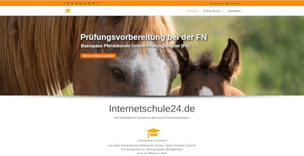 InternetSchule24 Homepage